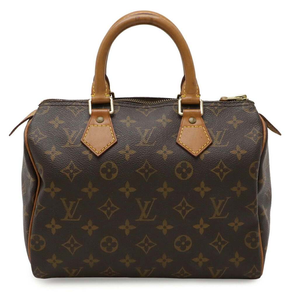 LOUIS VUITTON Authentic Brown Monogram Speedy 25 Bag - Picture 2 of 9